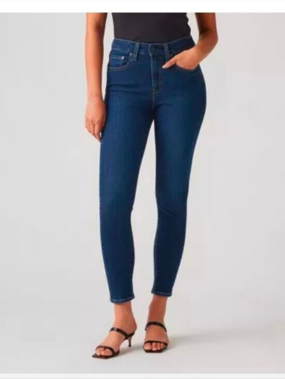 Levi's 721 High-Rise Skinny Women's Jeans Eternal Indigo Slim Fit, Stretch 25